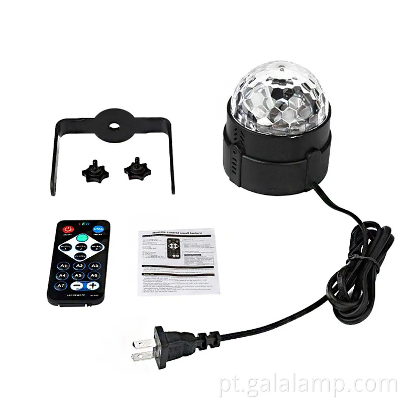Controle remoto Voice LED LED Crystal Magic Ball RGB Festive Disco Stage Luzes de projeção de Natal